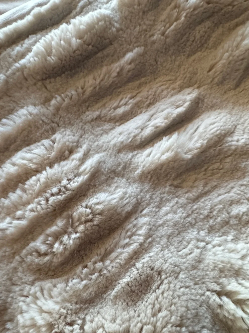 PotteryBarn Pottery Barn Faux Fur Ruched Throw Soft